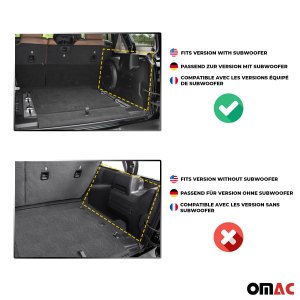 Ford Mustang Trunk Mat - Omac - TPE - Black - 2019
